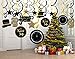 Konsait 2021 New Year Hanging Swirls Garland with Celebration Card Black and Gold, Happy New Year Party Decorations New Years Eve Party Favors Supplies,Already Assembled (30 Piece)