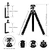 Phone Tripod, Flexible Cell Phone Selfie Stick Tripod Stand Camera Tripod Holder Mount and Universal Clip for Phone, DSLR Sports Camera