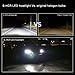 Alla Lighting S-HCR 9007 LED Headlight Bulbs Hi/Low Beam Conversion Kits Replacement 10000Lms Xtreme Super Bright DRL HB5, 6K Xenon Whitethumb 4