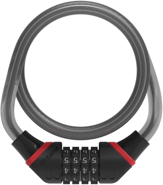 Zefal K-Traz C8 Code Cable Lock, Black, 185 cm, 185cm