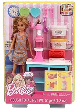 Barbie Doll with Baking Accessories Pink - Height 22.5 cm