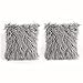 2 PCS Super Soft Plush Faux Fur Throw Pillow Case Cushion Cover Deluxe Home Decorative 18