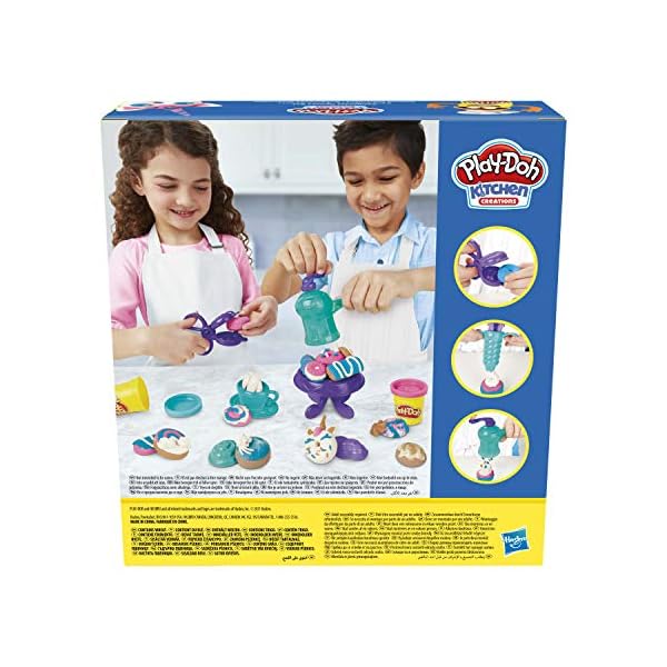 Play-Doh Kitchen Creations Delightful Donuts Set with 4 Colours