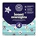 Honest Overnight Baby Diapers, Sleepy Sheep, Size 4, 104 Count