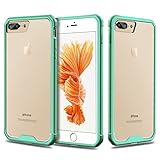 iPhone 7 Case,bonsalay Protective With Bumper Swees Crystal Clear PC Back TPU Bumper Shockproof Drop Protection Cases Cover, Slim Thin Fit Clear Protective Case For Apple iPhone 7(2016)- Mint Green