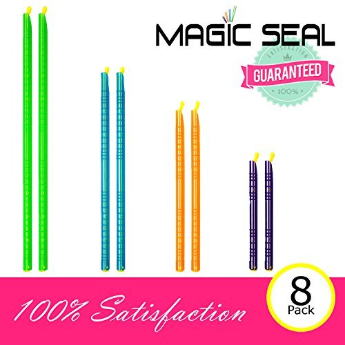 Magic Seal Bag Sealer Sticks - 8 Pack - Keeps food fresh Longer