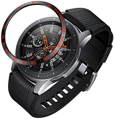 Kecar❤Bezel Styling for Samsung Galaxy Watch 46 MM, Bezel Ring Adhesive Cover Anti Scratch Metal Anti Scratch Stainless Steel Protection