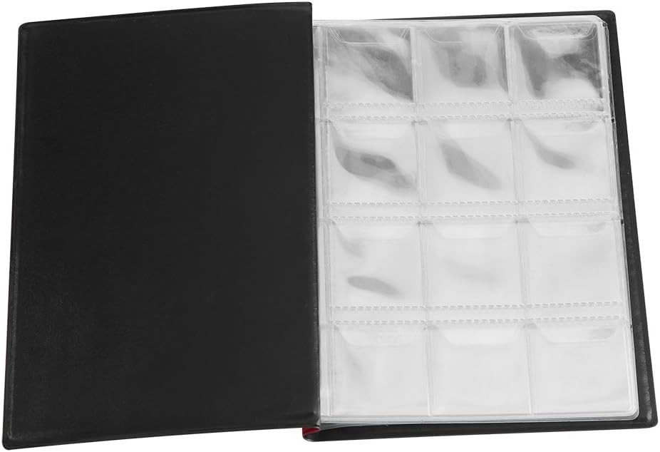 Cafopgrill Coin Album Books 10 Page 120 Pockets World Coin Stock Album Book Case Coin Holders Collection Storage Coin Collecting Holders Pockets(Red) - Image 3