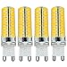 Reelco 4-Pack Mini G9 LED 6W Dimmable 110V-130V Warm White 2700k Light Bulb 5730SMD LED Candle Bulbs，LED corn light 6Watt Equivalent 30W-40W Halogen Bulb