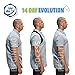 Zephyr Posture Corrector Back Brace, Provides Comfortable Anatomic Upper Back and Shoulder Support, Helps Correct Slouching, for Men and Women, Universal Size, Easy Adjustment, Black