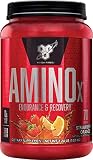 BSN Amino X Muscle Recovery & Endurance Powder with BCAAs, 10 Grams of Amino Acids, Keto Friendly, Caffeine Free, Flavor: Strawberry Orange, 70 Servings (Packaging May Vary)