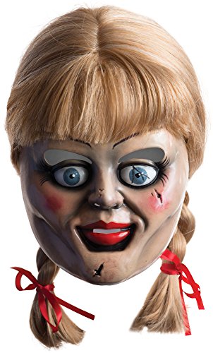 Girls Scary Doll Halloween Costumes - Rubie's Men's Annabelle Horror Mask with