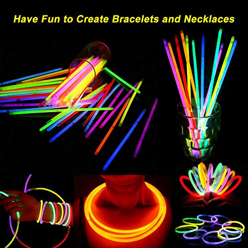 LifBetter 130 Pack Glow Sticks Bulk, 30 PCS Foam Glow Sticks and 100
