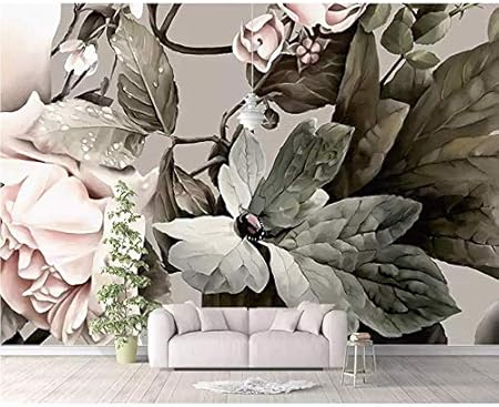 Hyf Wallpaper Fond D Ecran 3d Stereo Fleur Plante Perle D Eau Tv