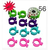 56 Piece Bobbin Holder Set for Sewing Machines - Bobbin Clamps for Organizing Threads and Avoiding Tangles