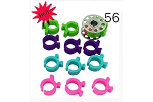 PEAVYTAILOR 56 Piece Bobbin Holder Set for Sewing Machines - Bobbin Clamps for Organizing Threads and Avoiding Tangles