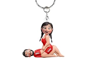 Personalized Naughty Couple Keychain - Gifts For Couple Romantic Funny Husband Wife Boyfriend Girlfriend Anniversary Valentin