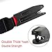 Locisne ISOFIX Belt Latch, ISOFIX Latch Connector, Car Booster Seat Strap with Strong Hooks and Durable Nylon Belt, Child Car Safety Seat Connector for Fixed Child Car Seats