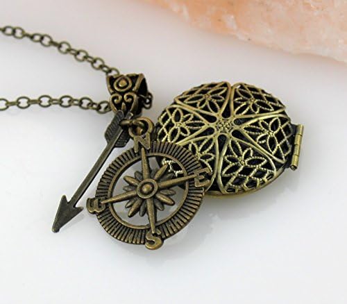 Compass Essential Oil Diffuser Necklace