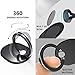 AOPETIO Cell Phone Finger Ring Stand Holder,[1 Set] Rotation Metal Round Ring Hand Grip Kickstand, for Magnetic Car Phone Vent Mount
