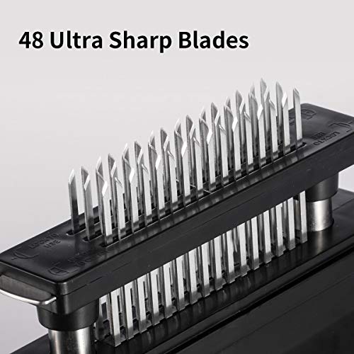 Vasdoo Meat Tenderizer, 48 Stainless Steel Sharp Needle Blade Kitchen Tool for Tenderizing Steak, Beef,Marinade and BBQ