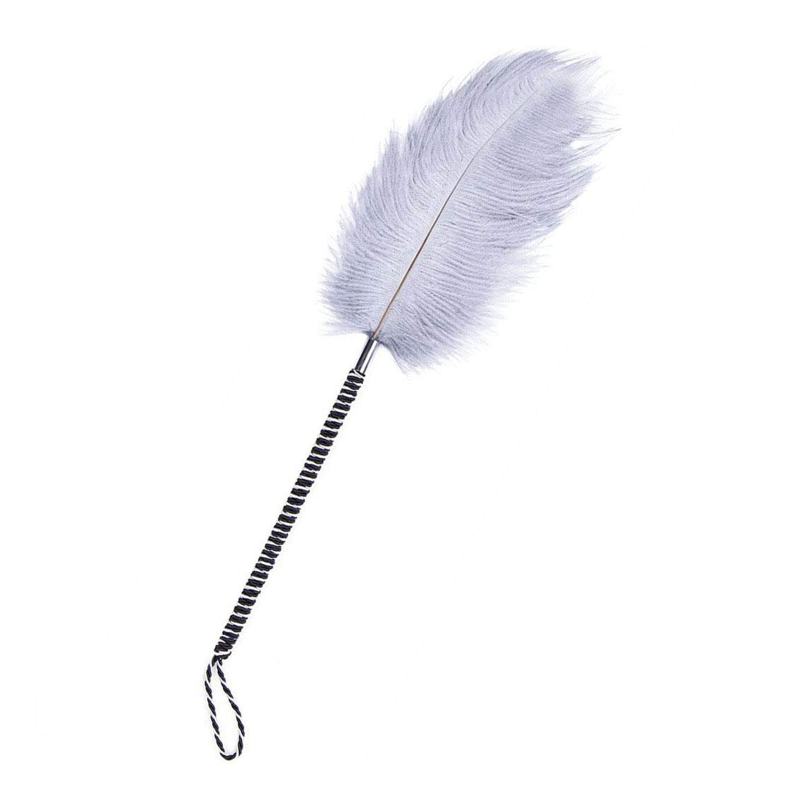 Fuwok Soft Ostrich Feather Tickler Tied Rope Handle 2020 46cm/18.11inch