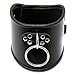 Davidsource Locking Posture O Ring Collar Black Faux Double Leather Neck Belt Adjustable Lockable Choker Collar Restraint Head Harness BDSM Adult Sex Toy