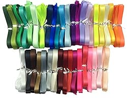 Satin Ribbon 40 Colors X 2 Yard Each Total 80 Yds