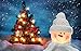 Snowman Light Christmas Lamp Crystal Glass Snowballs Night Lights with Santa Claus Hat for Thanksgiving Christmas Holidays Home décor & Ideal Gifts (White)