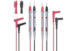 1000V 20A Multimeter Test Leads Probes Banana Plug, 2set Digital Multimeter Probes Electrical Test Probe and 1set Alligator C