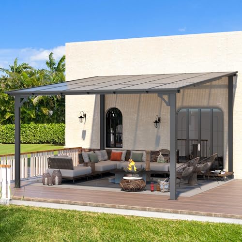 AECOJOY 12' x 12' Wall-Mounted Hardtop Gazebo Review: Lean-To Patio Shelter image 23
