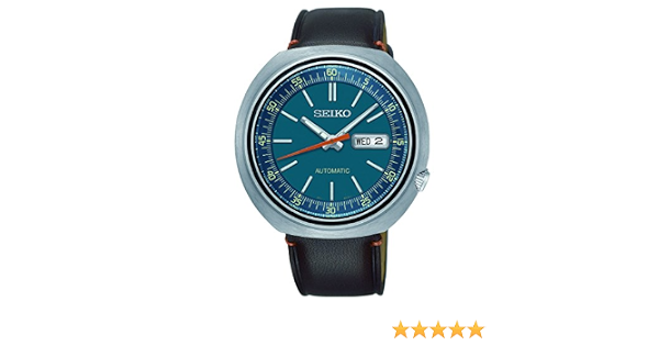 Seiko SRPC13 Men's Leather Band Blue Dial Recraft Classic Retro 24  Automatic Watch : Amazon.com.au: Clothing, Shoes \u0026 Accessories