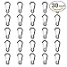 30pcs Mini Aluminum Carabiner Clip Hook D Shape Spring Loaded Gate Carabeaner Keychain for Home Camping Hiking Fishing Traveling Backpack Outdoor DIY (Black)