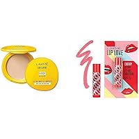 Lakmé Sun Expert Ultra Matte SPF 40 PA+++ Compact, 7g & Lakmé Lip Love Chapstick Cherry, 4.5 g