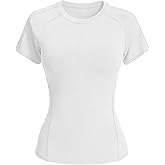 Beftwo Women's 1 or 2 Pack Compression Workout Shirts Breathable Quick Dry Gym Crop Basic Tops