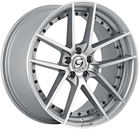 22" Inch Staggered Gianelle Monaco Silver Machine Face Wheels &amp; Tire Package | LEXANI FORGIATO ASANTI GIOVANNA CAMARO CHARGER 300C BMW X5 X6 RANGE ROVER