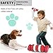 Dog's Chew Toy Dogs Teeth Cleaning Toy [Bite Resistant][Non-Toxic Soft Rubber]Jakpak Dog Chew Toys and Teeth Cleaning Toy for Aggressive Chewers Funny Rotary Rubber Gear Toy for Dogs Red