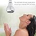 High Pressure Shower Head, 3 Inch Anti-clog Anti-leak Fixed Chrome Showerhead, Wall Mount, Adustable Metal Swivel Ball Joint with Filter for Low Flow Showers (Silver Chrome)