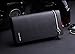 Doinshop Men Leather Card Cash Receipt Holder Organizer Bifold Wallet Purse (black)