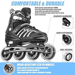 Huatinent Adjustable Inline Skates for Women and