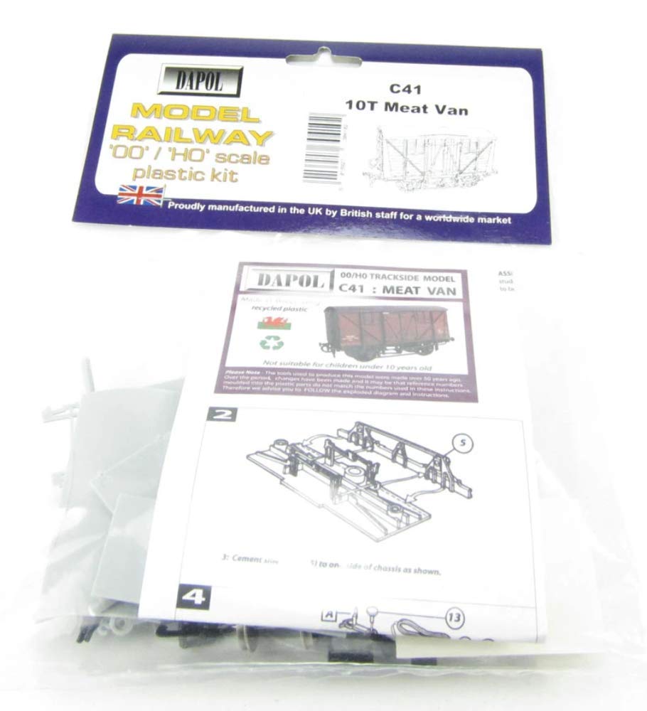 Dapol Model Railway 10T Ventilated Meat Wagon Plastic Kit - OO Scale 1/76