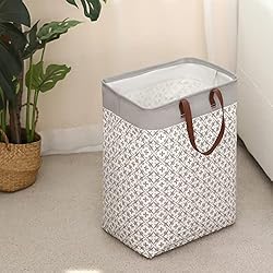YanZhi 2 Pcs Laundry Hamper With Long Soft Leather