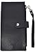 RFID Blocking Women's Leather Bifold Wallet Thin Zipper Card Holder Wallet Purse