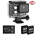 SJCAM SJ7 Star 4K Action Camera WIFI Sports Camera 16MP GYRO image stabilization with 166 Wide-angel 2.0Inch Touch Screen Action Cam Supports External Microphone,Extra 2 batteries +Charger Included