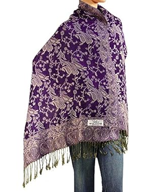 Women's Woven Pashmina Shawl Wrap Scarf 80