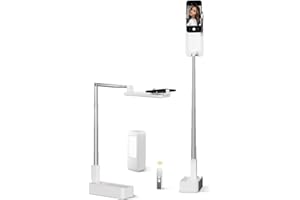SupeDesk Phone Stand for Recording, Overhead Phone Stand with LED Light, 360° Rotation - Adjustable Portable Tripod for iPhon