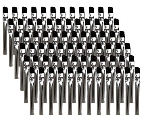 Acid Flux Brush 6" LG X 3/8" Solder, Plumbing, GLUES, Touch UPS, Tin Handle with Horse Hair Heads. Great Inexpensive Brushes for Many uses in The Home. Great Price (72 Ea 3/4" HH) - Thumbnail 3