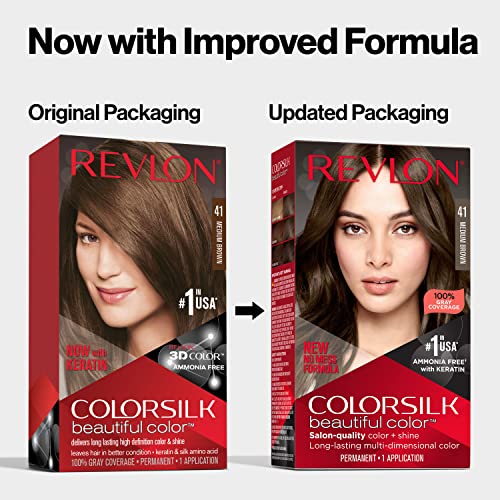 Permanent Hair Color by Revlon, Permanent Brown Hair Dye, Colorsilk