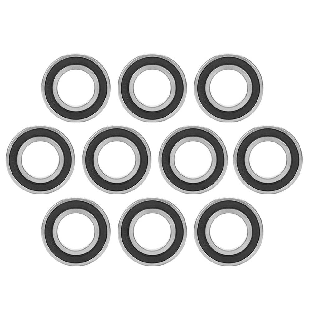 10Pcs Deep Groove Bearings, 6005-2RS Sealed Ball Bearings Miniature Double Rubber Seal Bearings Replacement for Skateboards, Inline Skates, Scooters(25x47x12mm)