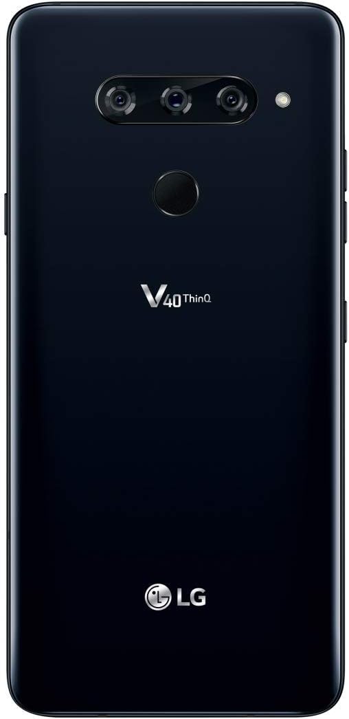 LG V40 ThinQ 64GB GSM Unlocked (AT&T/T-Mobile) 5-Camera Smartphone w/ 6.4" QHD+ Display - Aurora Black (Renewed): Electronics